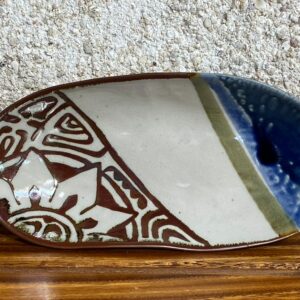 A Polynesian oval plate